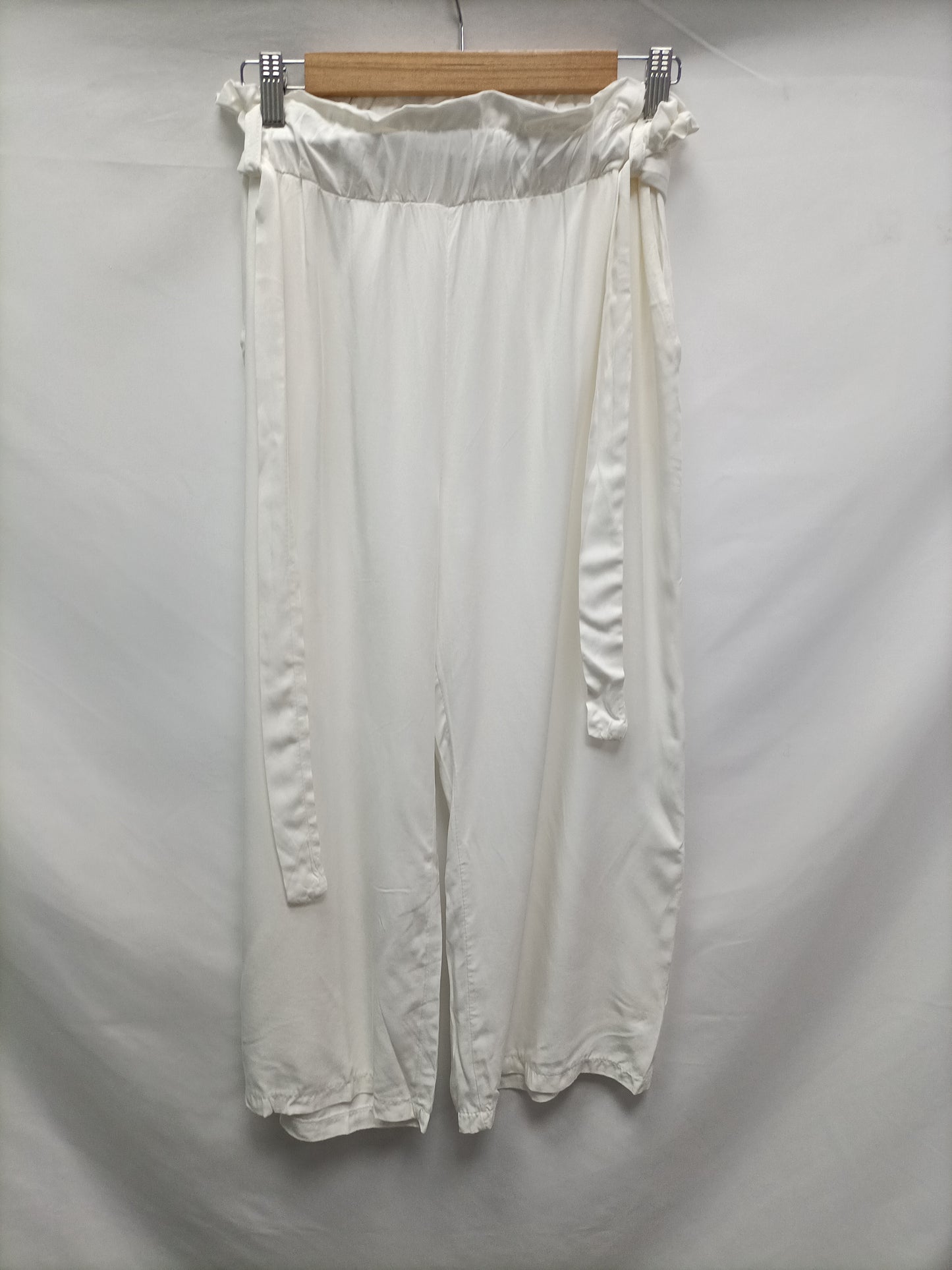 OTRAS. Pantalón blanco fluido T.m