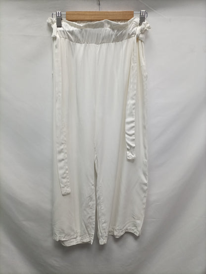 OTRAS. Pantalón blanco fluido T.m