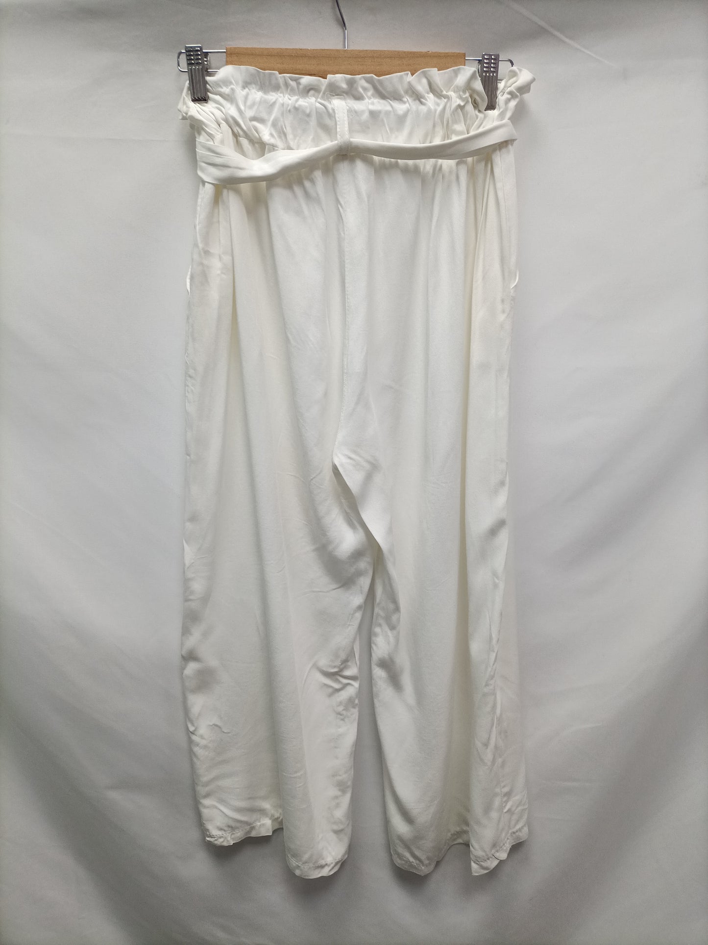 OTRAS. Pantalón blanco fluido T.m