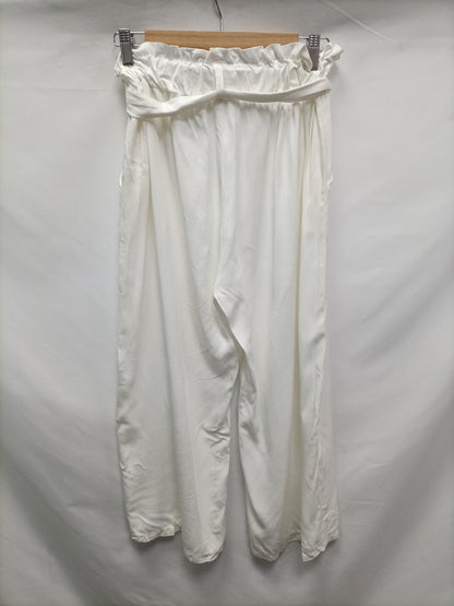 OTRAS. Pantalón blanco fluido T.m