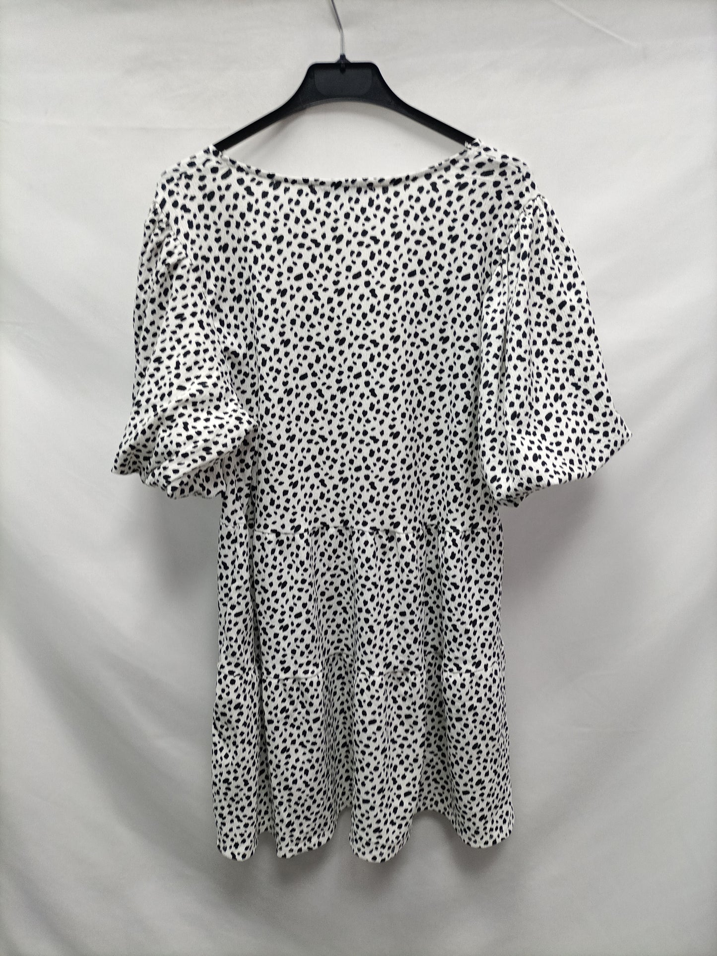 LEFTIES. White cow print dress T.xs