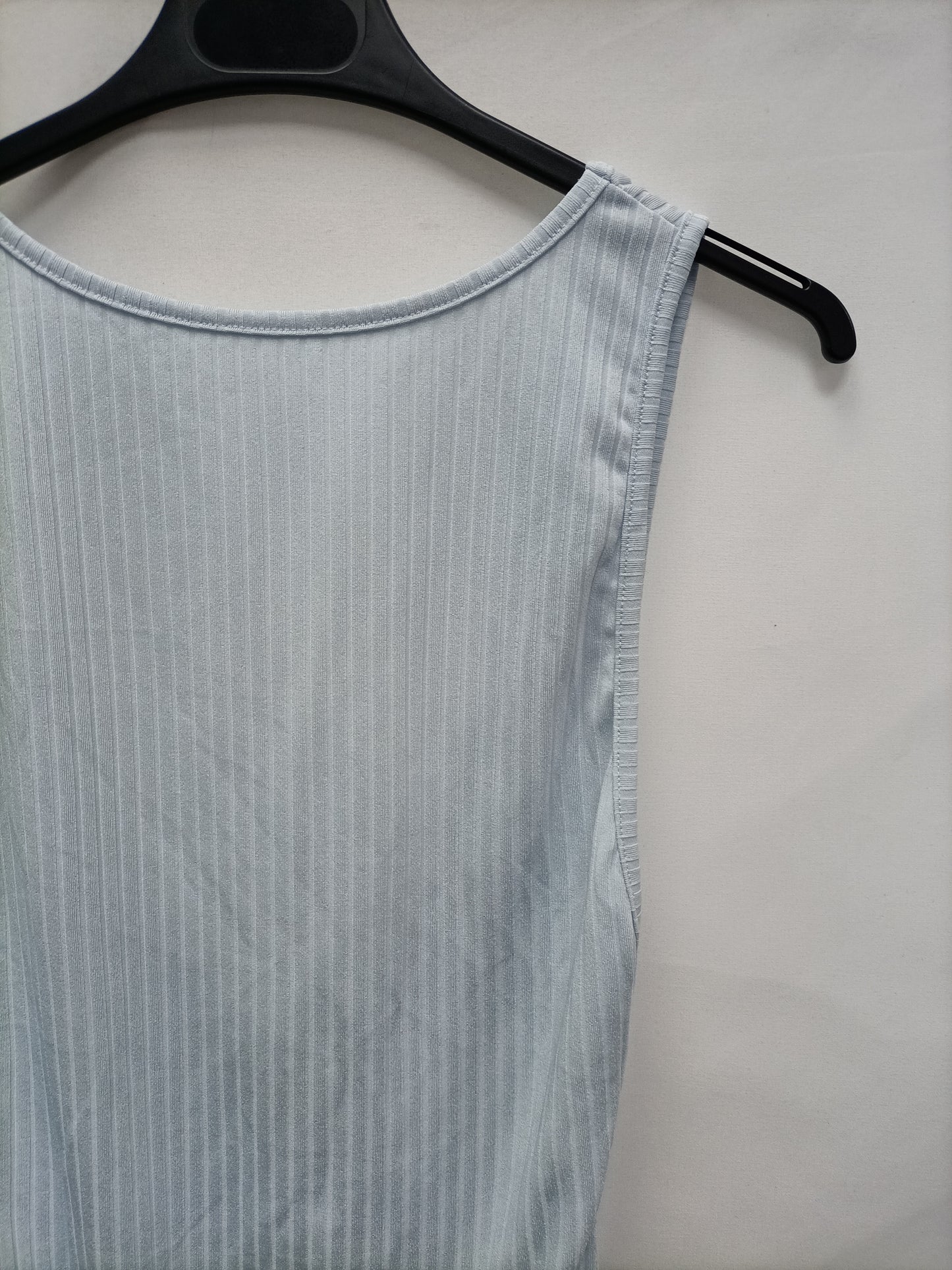 COLLUSION. Body celeste canalé T.38