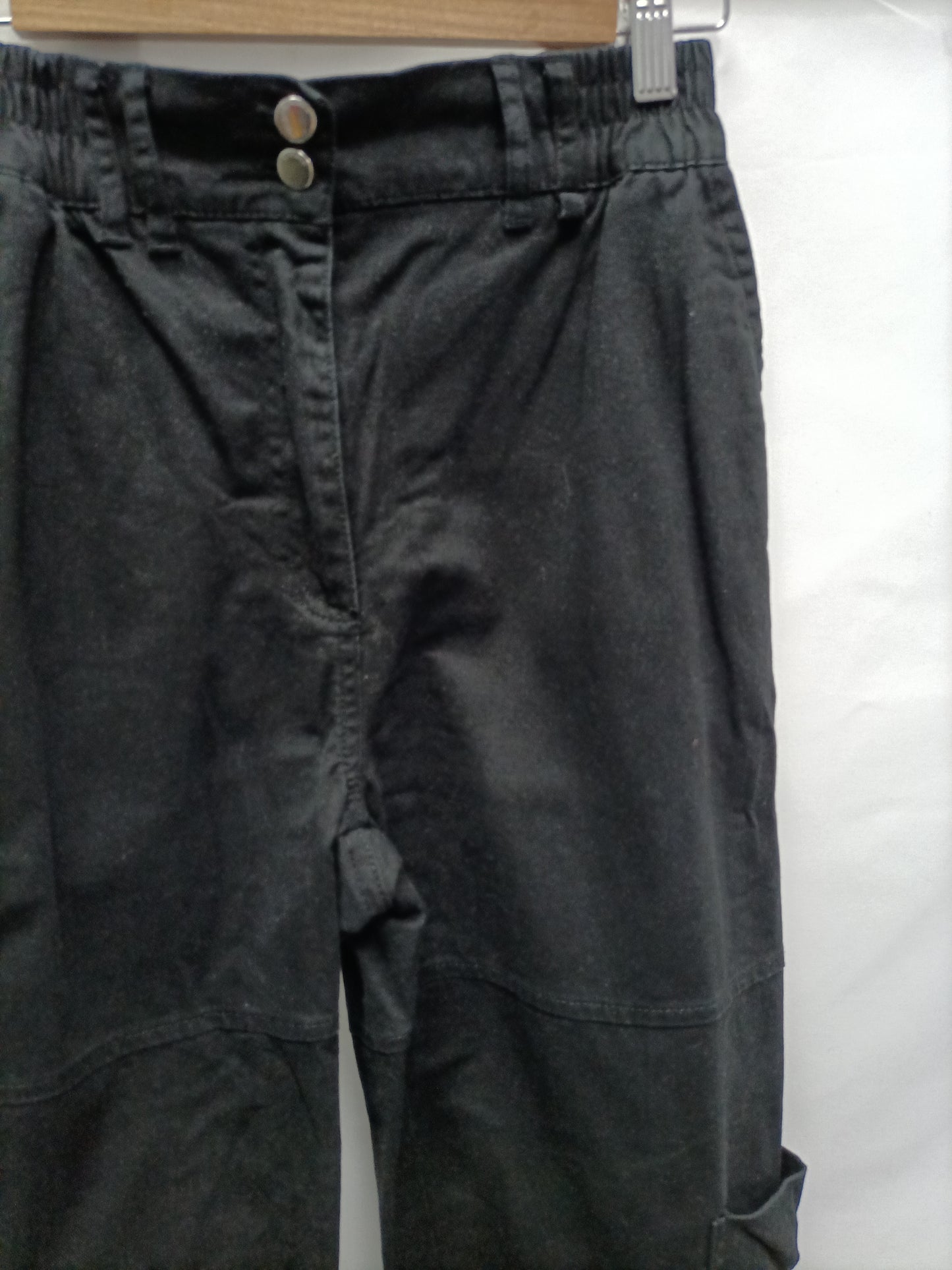 BERSHKA. Black cargo pants size 38