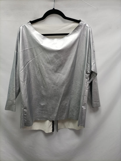 OTHERS.Silver zipper top YOUR