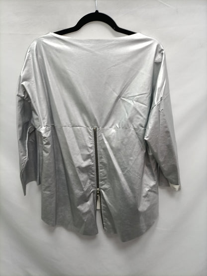 OTHERS.Silver zipper top YOUR