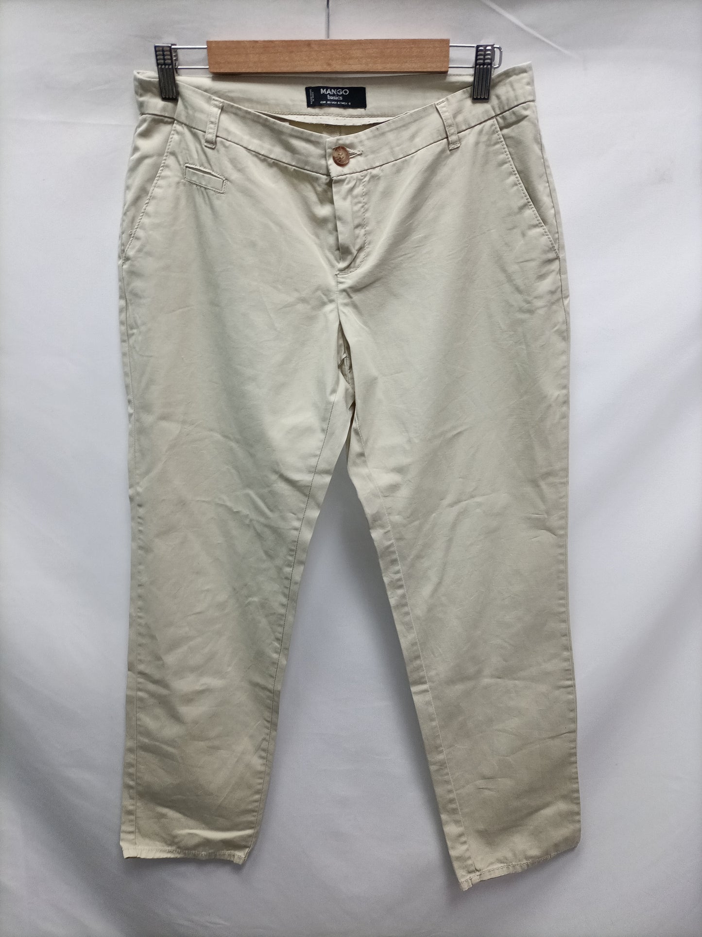 MANGO. Beige chino pants S. 38