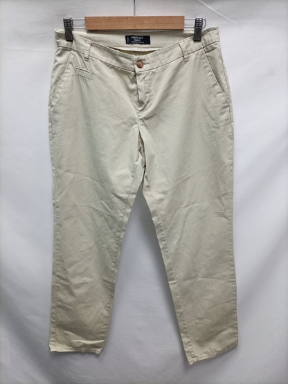 MANGO. Beige chino pants S. 38