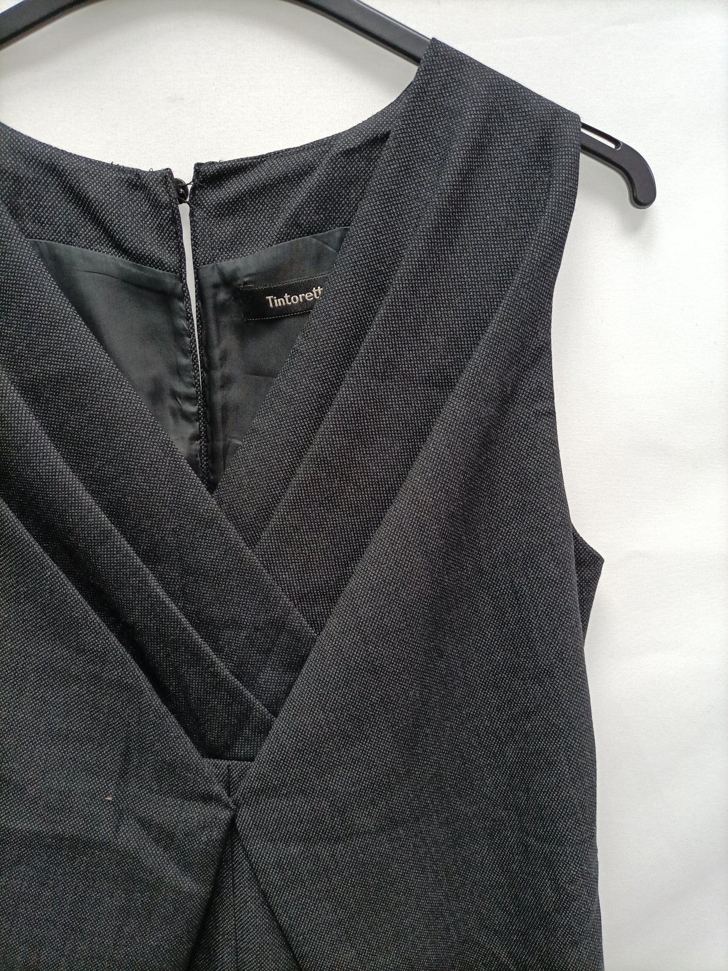 TINTORETTO. Vestido gris de lana T.38