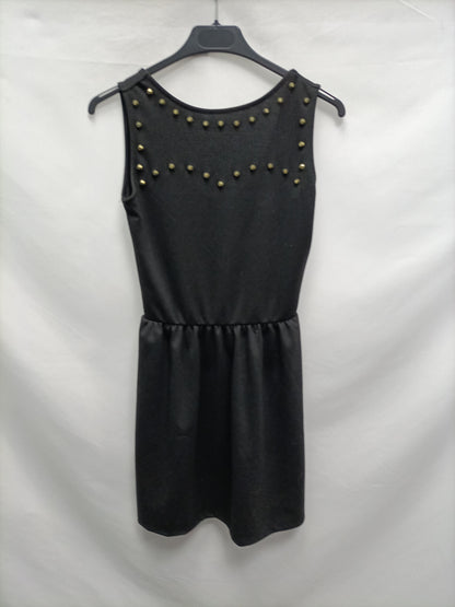 PULL&amp;BEAR. Black studded Ts dress