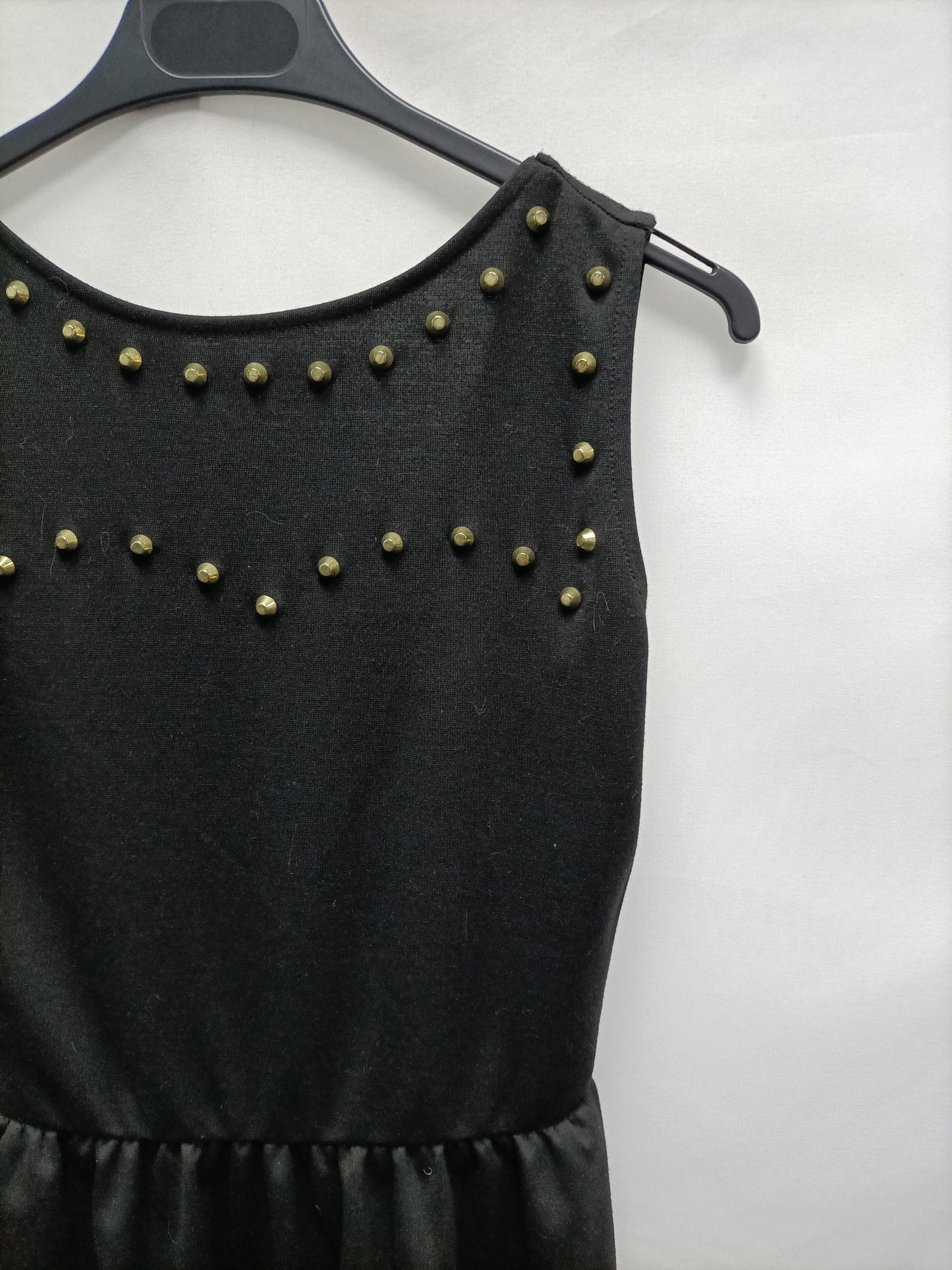 PULL&amp;BEAR. Black studded Ts dress