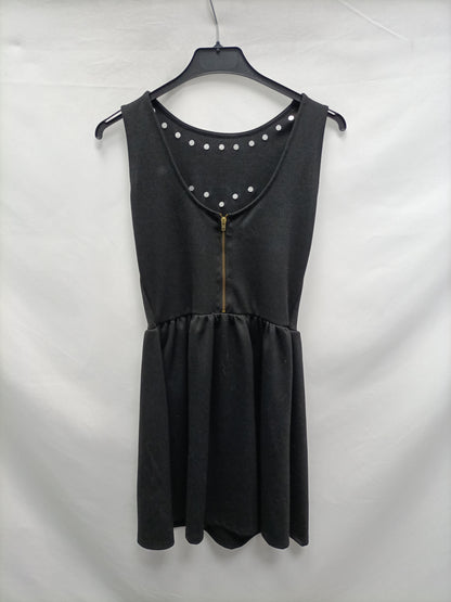 PULL&amp;BEAR. Black studded Ts dress