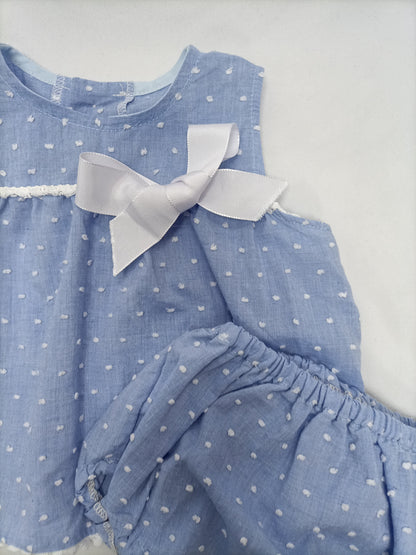 OTRAS. Conjunto azul plumeti T.12 meses