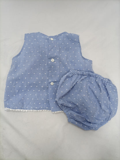 OTRAS. Conjunto azul plumeti T.12 meses
