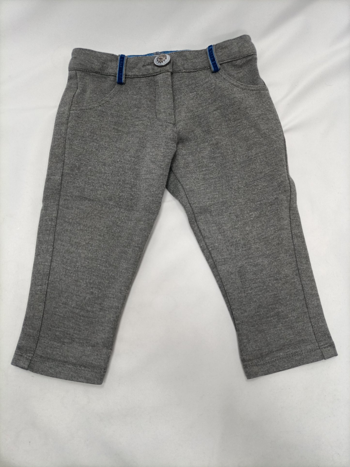 Bread with Chocolate. Grey stretch trousers, size 2 years.
