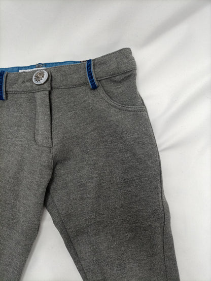Bread with Chocolate. Grey stretch trousers, size 2 years.