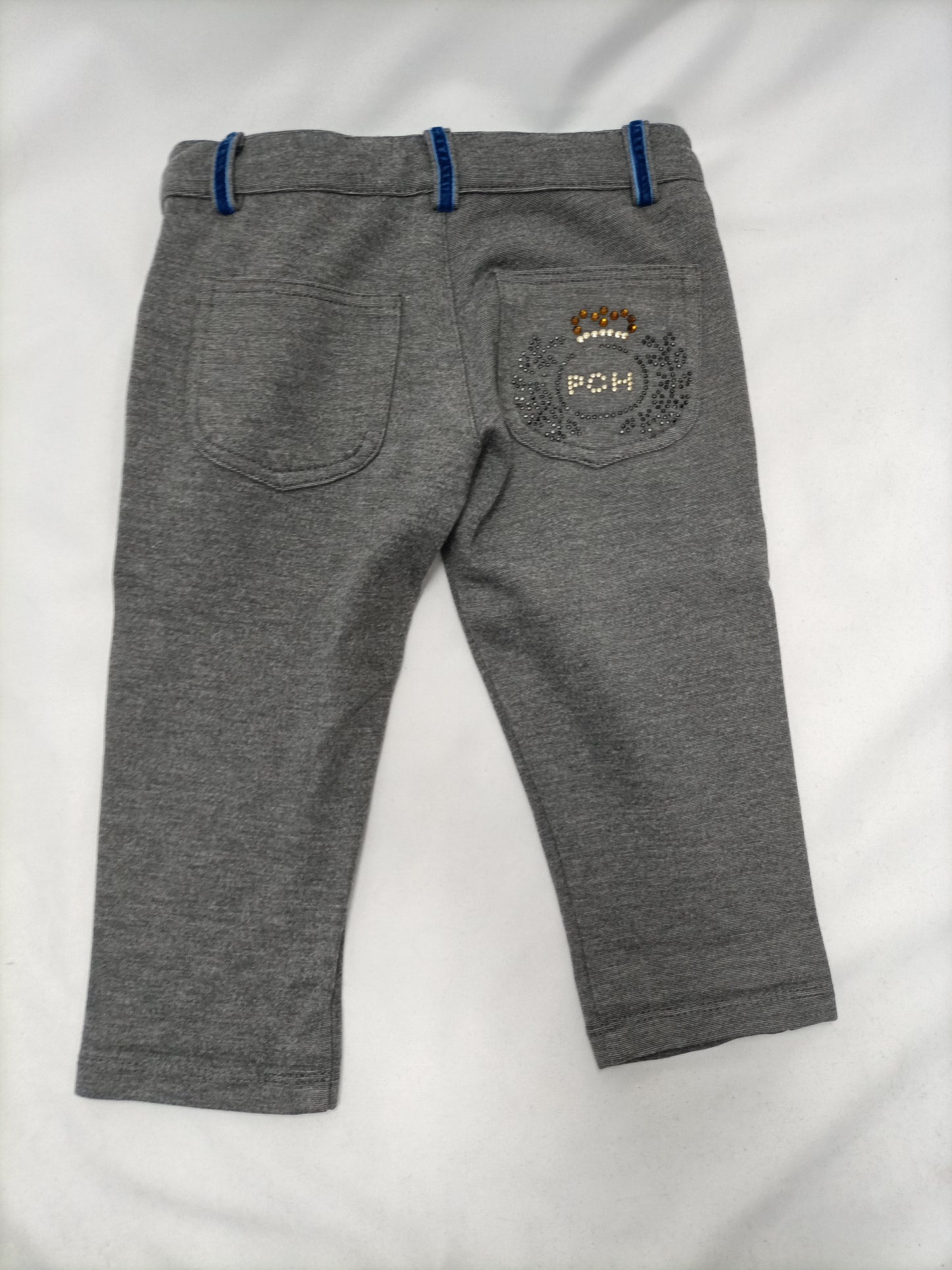 Bread with Chocolate. Grey stretch trousers, size 2 years.