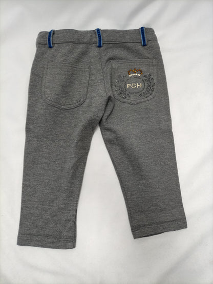 Bread with Chocolate. Grey stretch trousers, size 2 years.