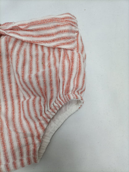 GOCCO. Ranita rayas coral y blanco T. 0/1 meses