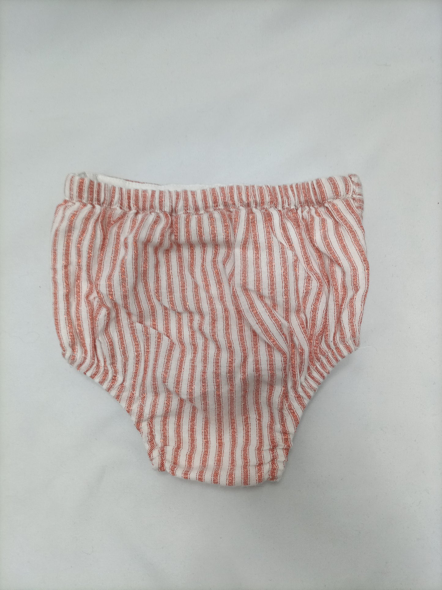 GOCCO. Ranita rayas coral y blanco T. 0/1 meses