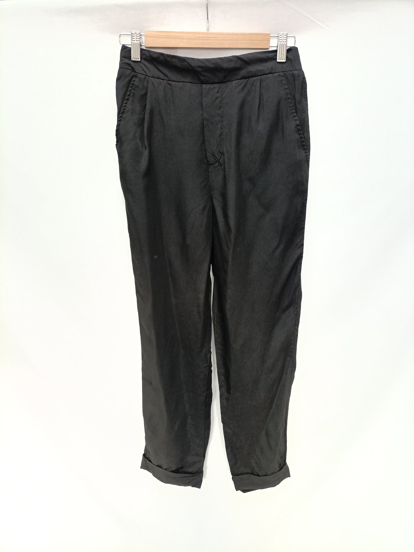BIMBA Y LOLA. Black flowy trousers, size 36