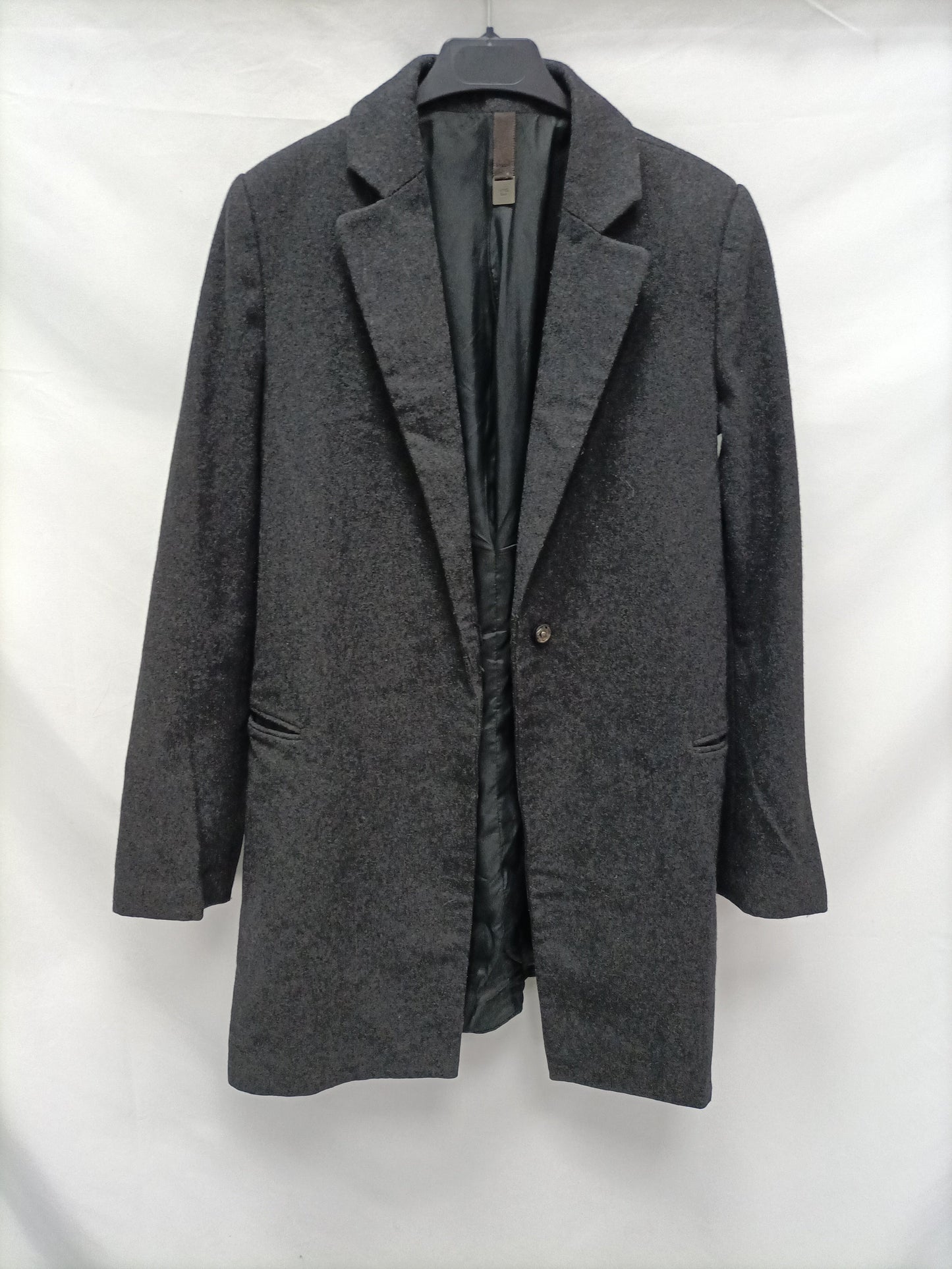 MANGO. Grey cloth coat Ts