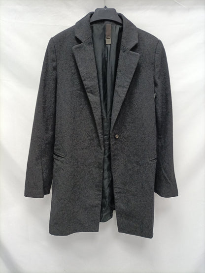 MANGO. Grey cloth coat Ts