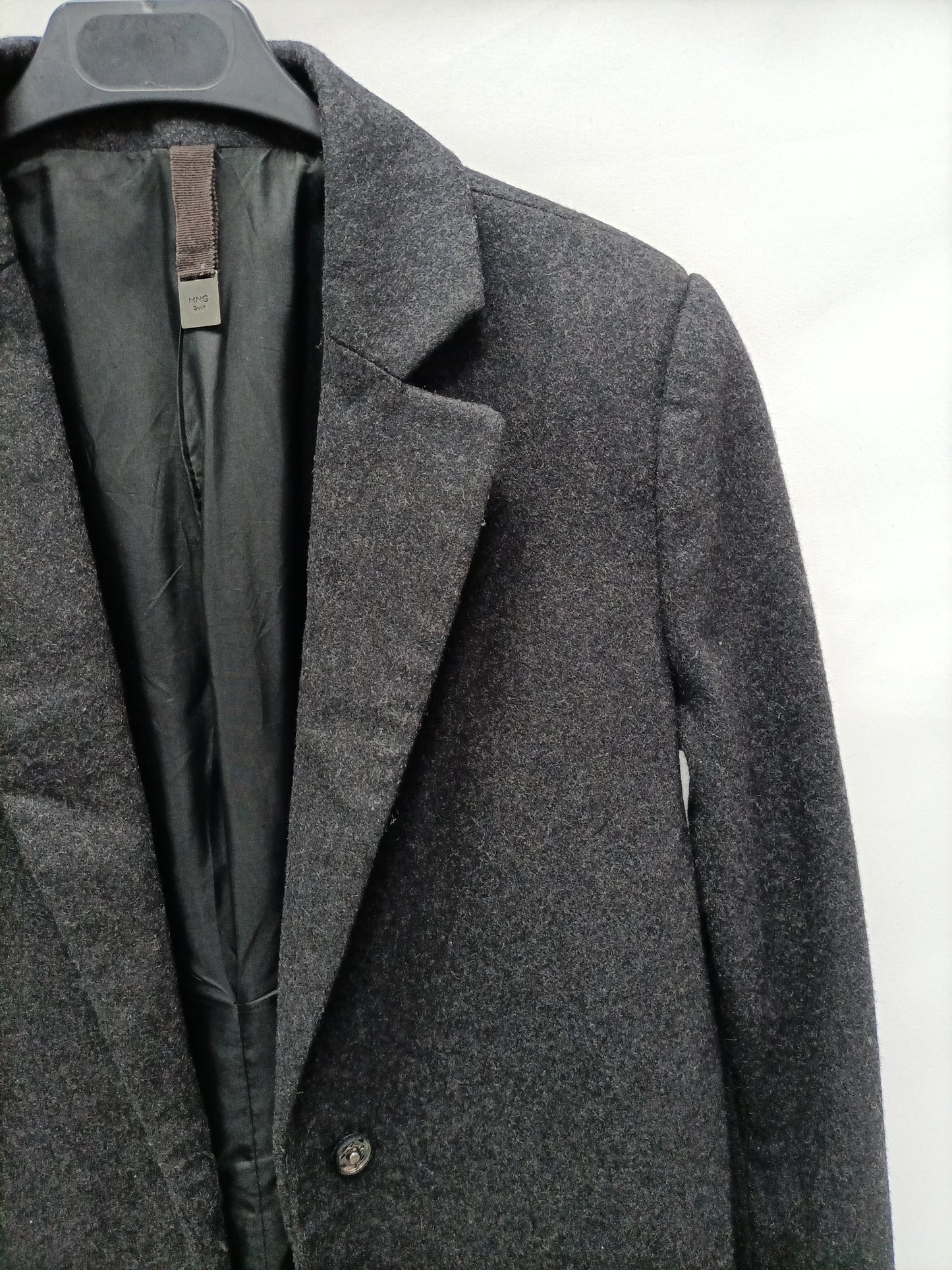 MANGO. Grey cloth coat Ts