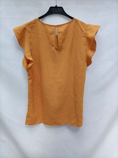 ZAR. Mustard blouse with ruffles Tm