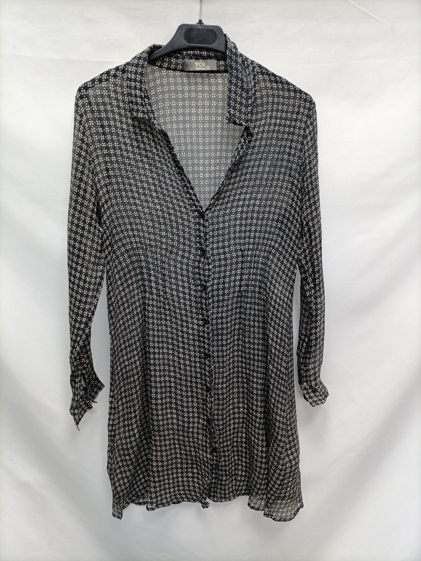 TCN. Gray printed blouse T.42