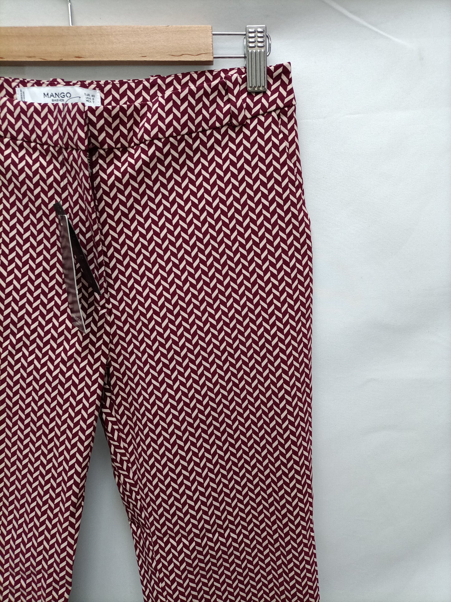 MANGO. Zara zigzag trousers, size 40