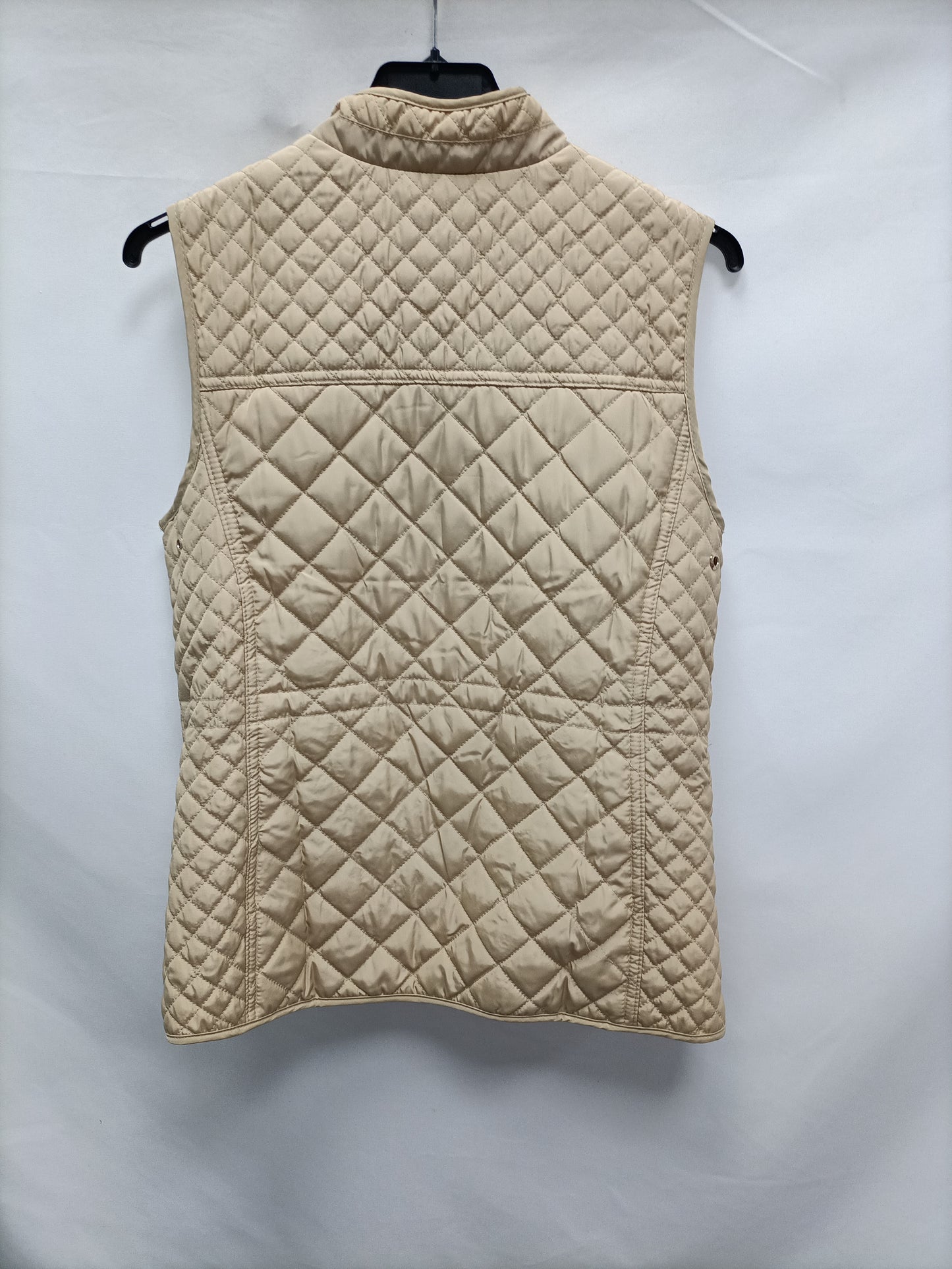 ZARA. Sleeveless beige down jacket (s)