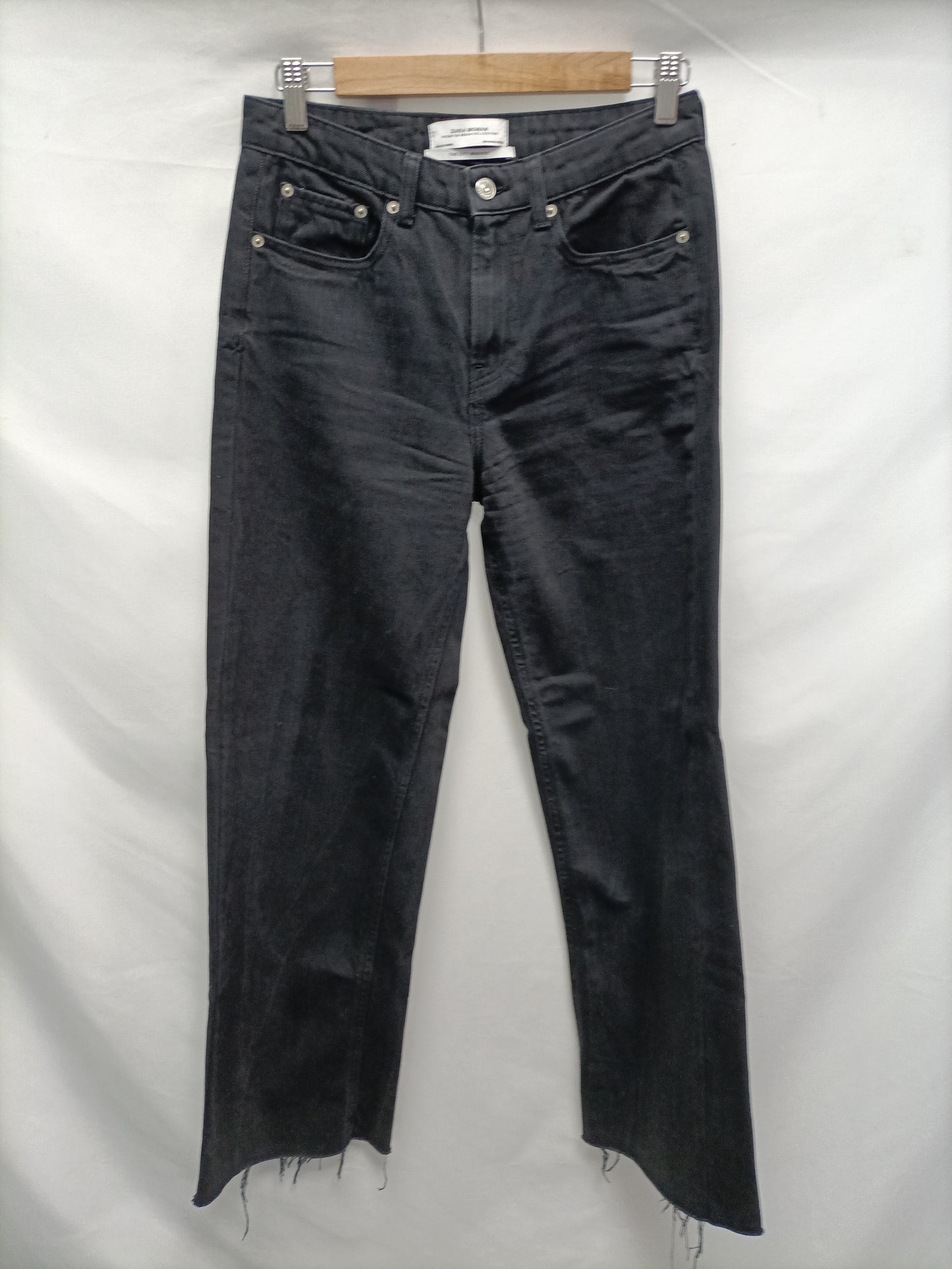 ZARA. Wide-leg black trousers, size 36