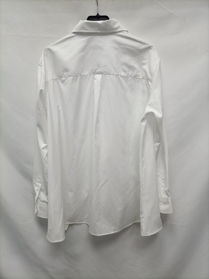 LAAGAM. Camisa blanca abierta T.s