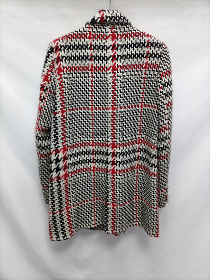 ZARA. Abrigo espiga de vestir T.s