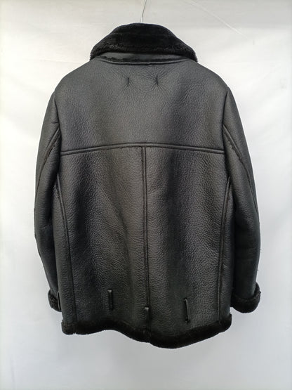 ZARA. Biker negra borrego T.m