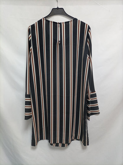 LUCCA MADRID. Vestido de rayas T.46