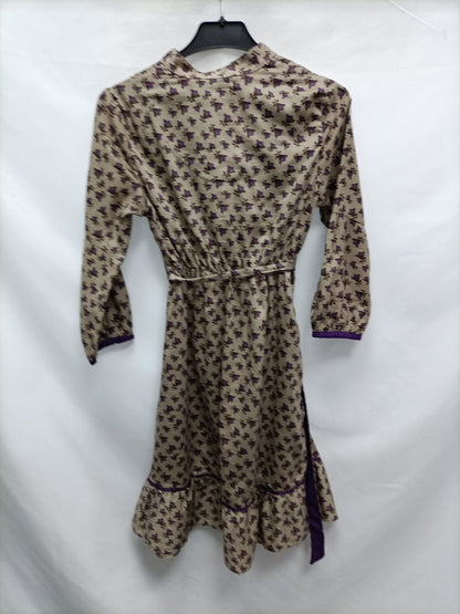 BERSHKA. Vestido corto flores T.m