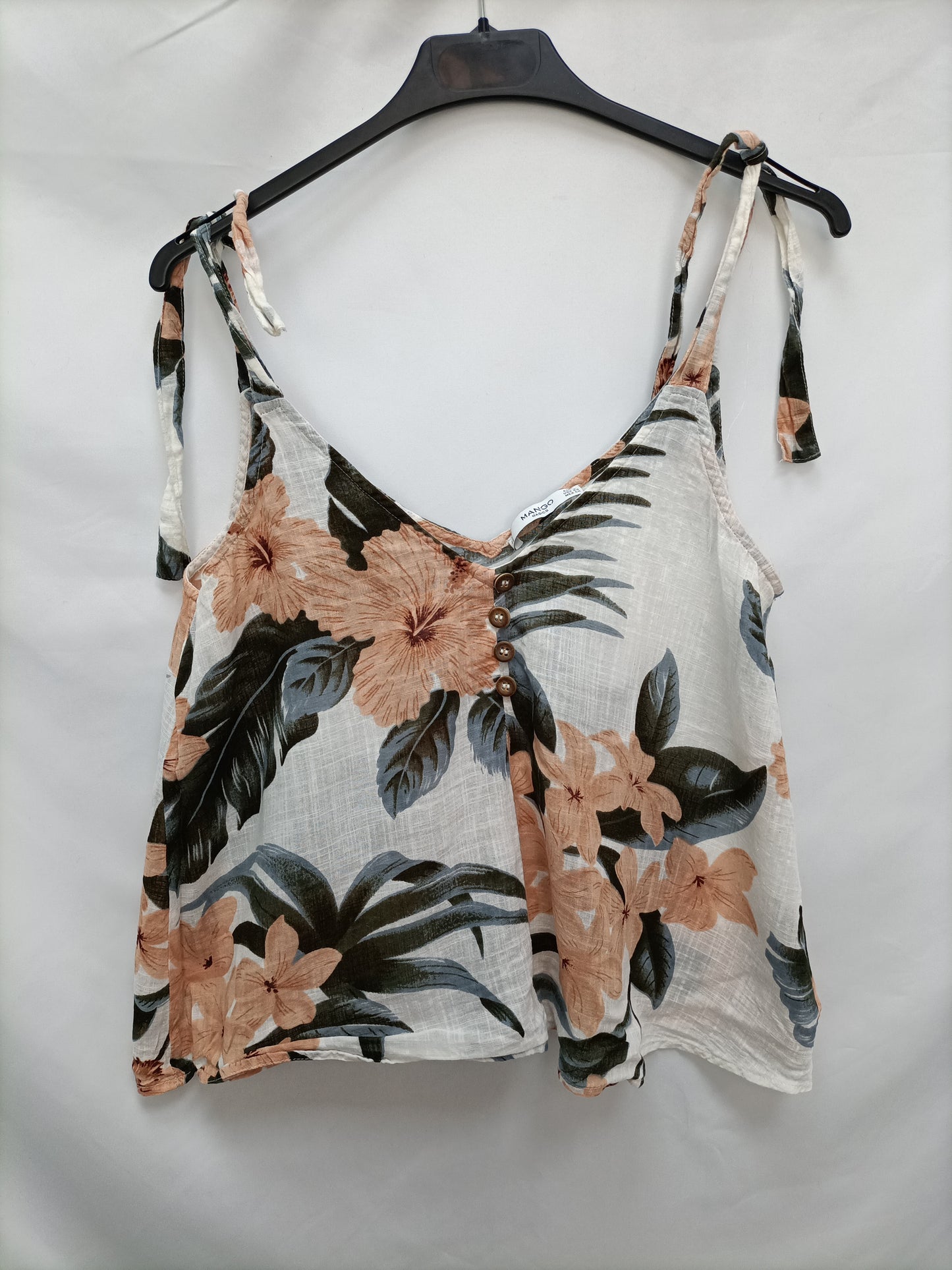 MANGO. Top flores hawaianas T.s