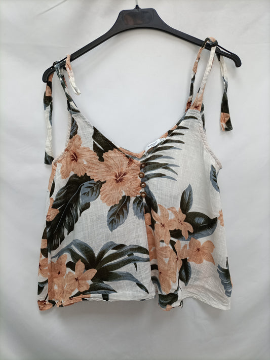 MANGO. Top flores hawaianas T.s