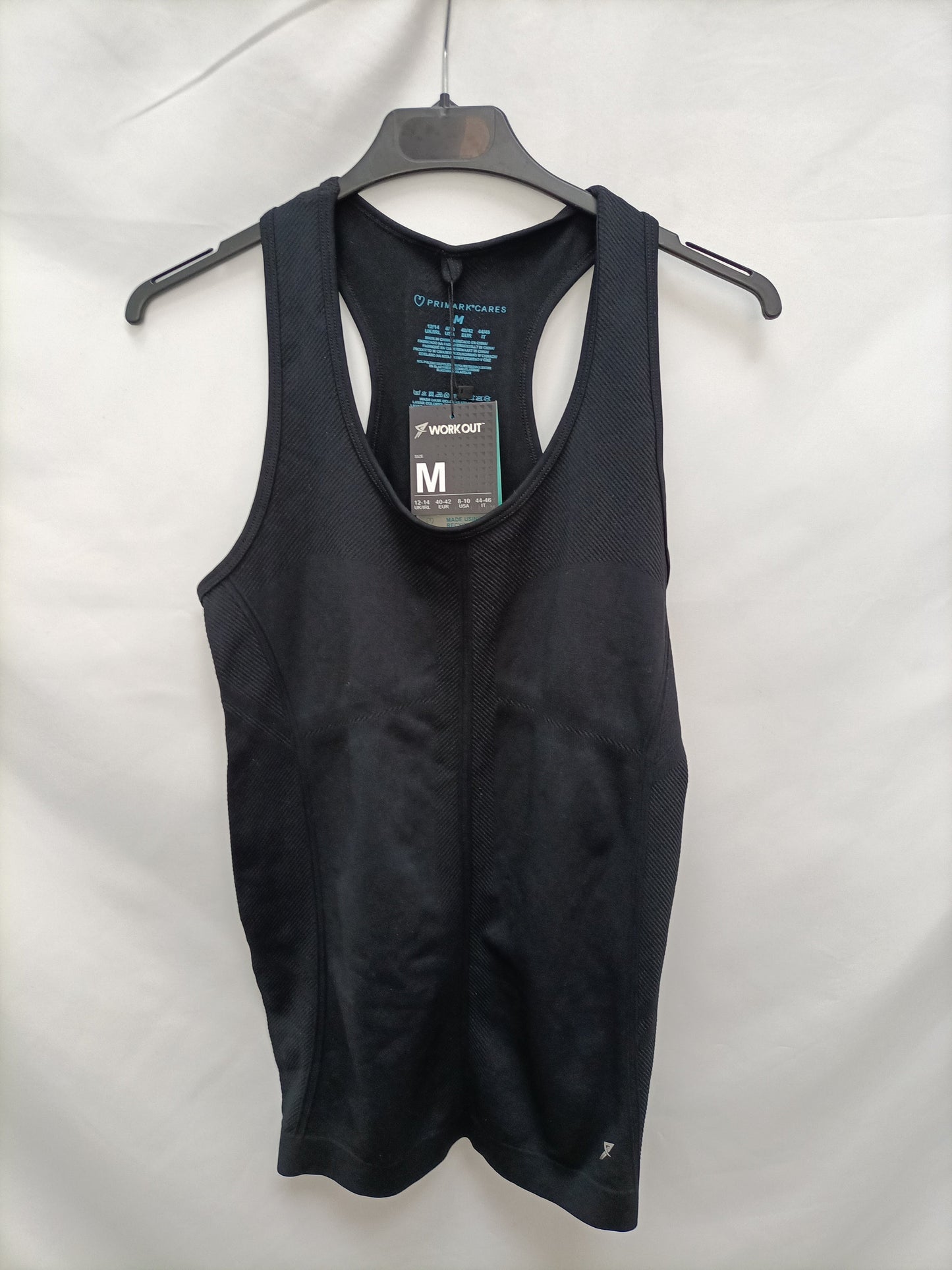 PRIMARK. Camiseta deportiva negra T.m