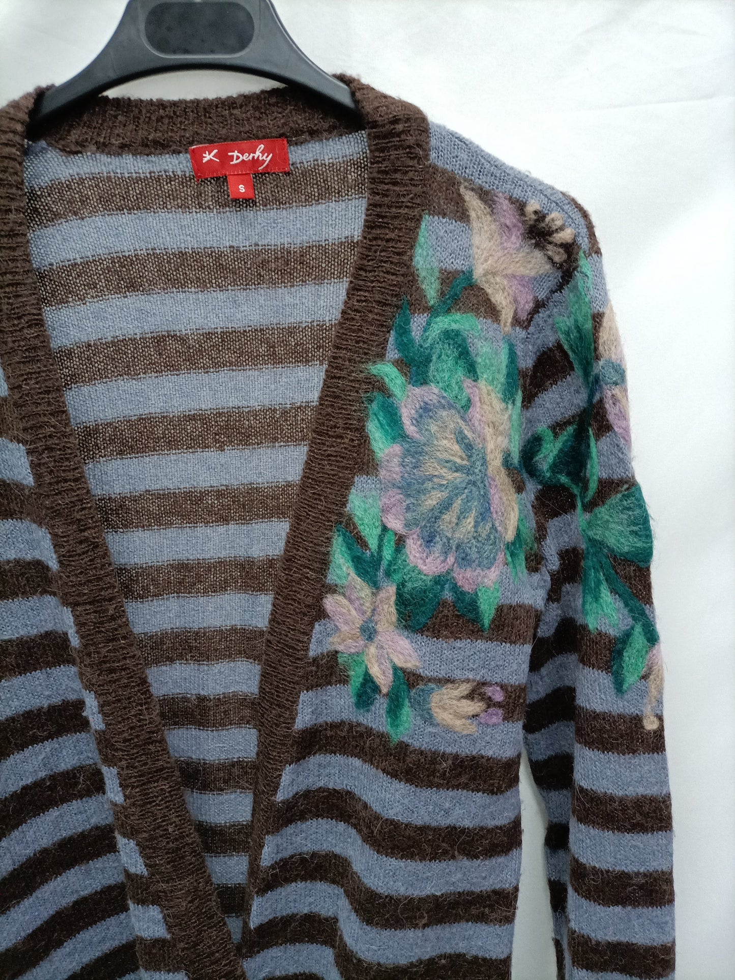 DERHY. Jersey rayas azules y marrones T.s