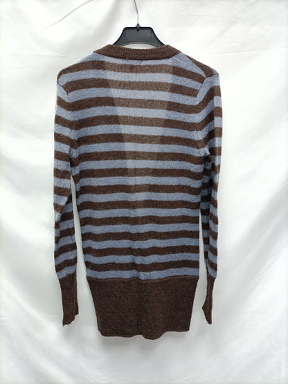 DERHY. Jersey rayas azules y marrones T.s