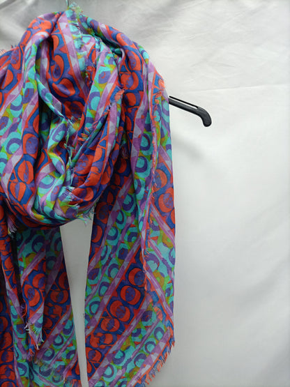 OTHERS. Multi-coloured fluid scarf