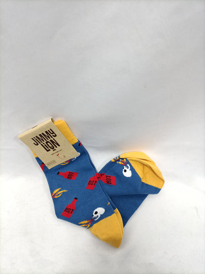 JIMMY LION. Blue socks, sizes 36-40