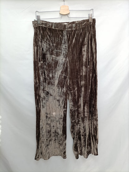 PULL&BEAR. Pantalón Palazzo terciopelo T.m
