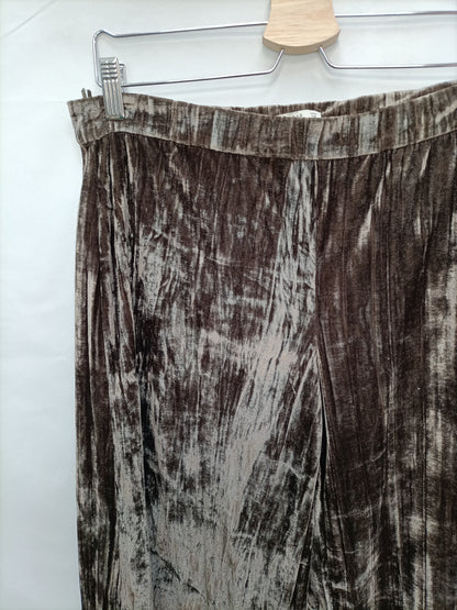 PULL&BEAR. Pantalón Palazzo terciopelo T.m