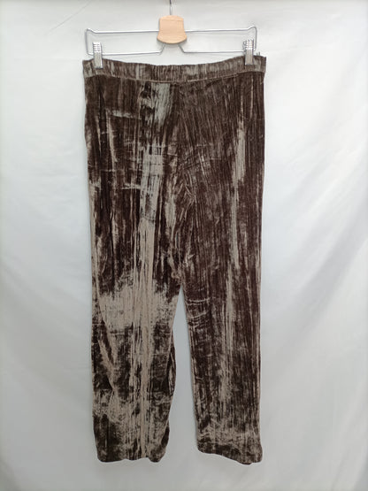 PULL&BEAR. Pantalón Palazzo terciopelo T.m