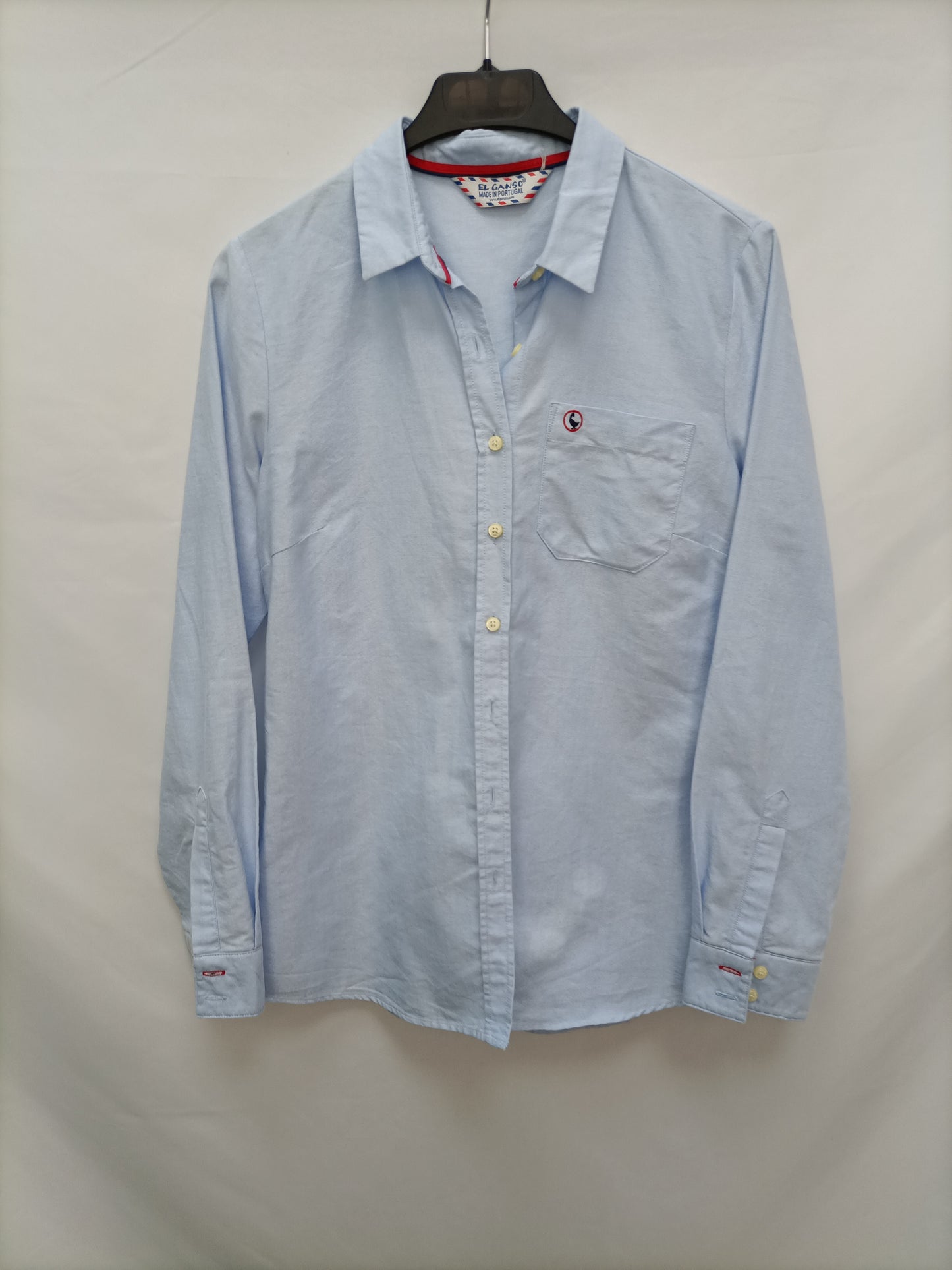 EL GANSO.  Camisa azul Oxford T.38