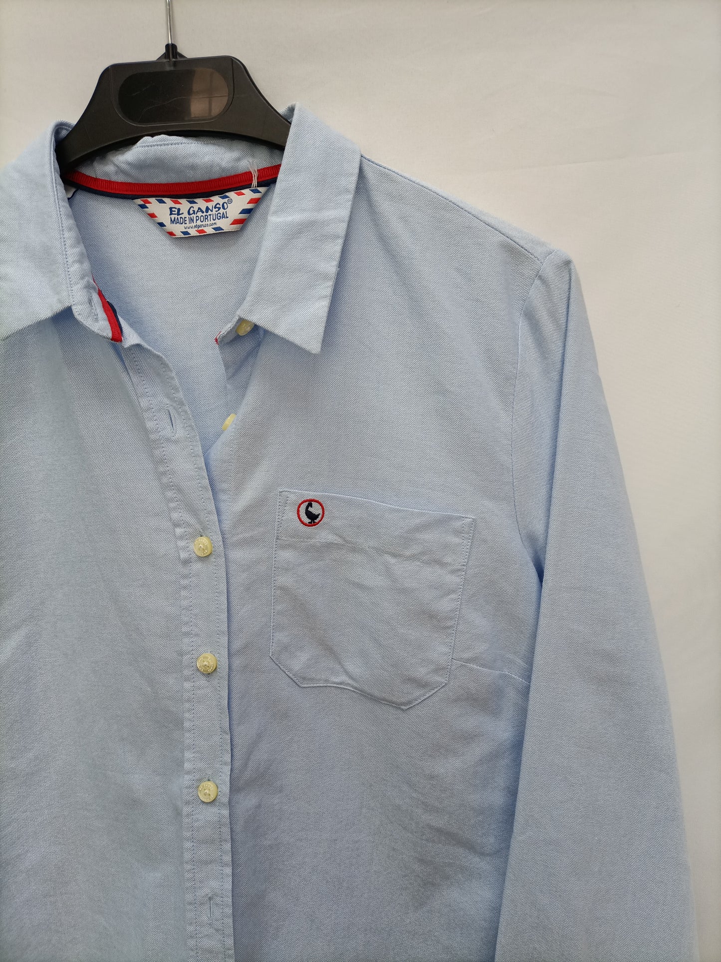 EL GANSO.  Camisa azul Oxford T.38