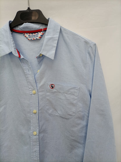 EL GANSO.  Camisa azul Oxford T.38